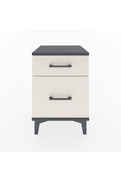 Dienni Hyperion Komodin 2 Çekmeceli 44x44x64 Antrasit-Aytaşı