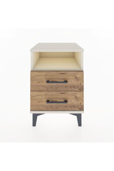 Dienni Hyperion Komodin Tek Raflı 2 Çekmeceli 44x44x64 Aytaşı-Çam