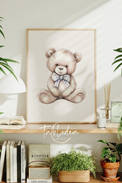 tablodea Decor de perete pentru camera bebelușului cu tematică ursuleț de plu...