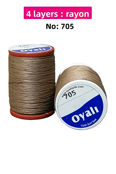 Royaleks Cordă de mătase artificială cu 4 straturi, broderie, mărgele, croșetat, nr:705