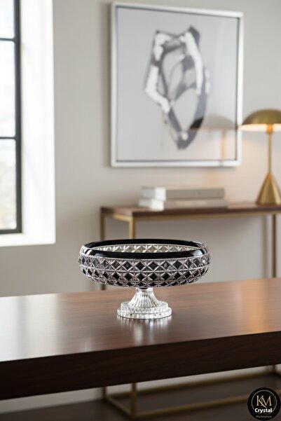 Kristal Market Χειροποίητο Κρυστάλλινο Μοτίβο 28 εκ. Διακοσμητικό Μπολ Παρουσ...