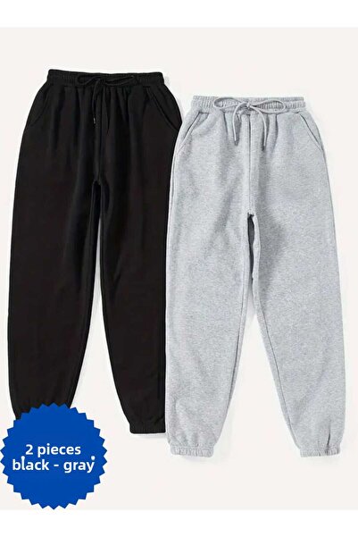 THE WHITE Boys' Unprinted Slim Fit Bottom Tracksuit