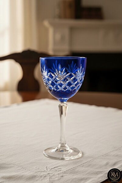 Kristal Market Crystal Footed Tassel Patterned Luxury Goblet