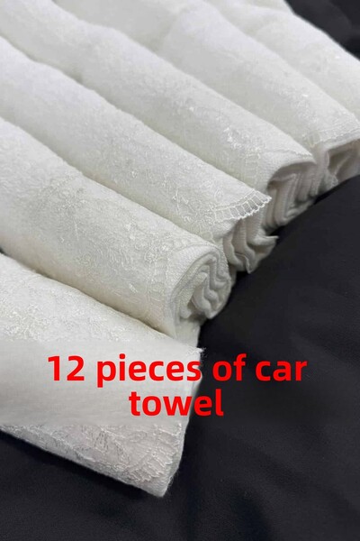 Dantelux 12 bucăți prosop din dantelă Daisy pentru mașină - prosop convoy (37...