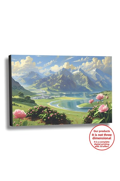 Harika bir ev ПЛАТНО-СТЕНА-ДНЕВНА КАЛИЦА МАСЛЕНА КАЛИЦА ЕФЕКТ ПЕЙЗАЖ МОРСКО З...