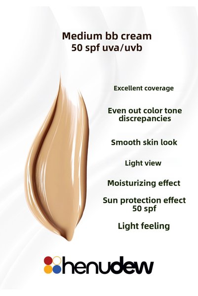 Henudew Sunscreen Medium Bb Cream 50 Spf+