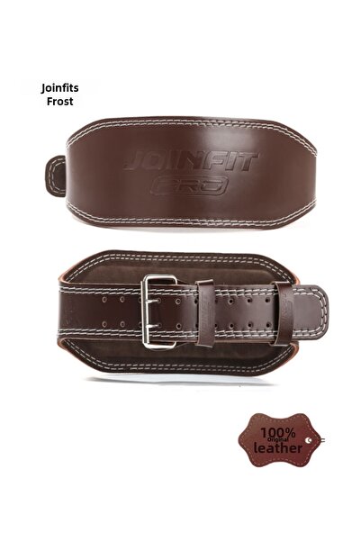 JOINFIT Curea de greutate Pro Large (116 cm) maro - centură profesională pentru fitness și culturism