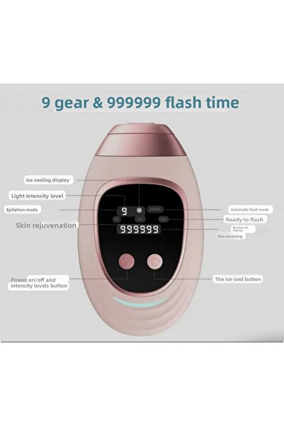 NRCN آلة إزالة الشعر بالليزر الوردية 999.999 ذات التأثير التلقائي واليدوي