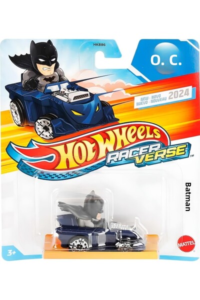 HOT WHEELS سيارات راكيرفيرس الفردية باتمان HRT21 للأعمار من 3 سنوات فما فوق