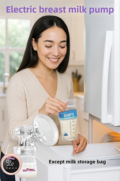 Satış Diyarı مضخة الثدي الكهربائية - مضخة حليب مع شاشة LCD و9 أوضاع للتدليك