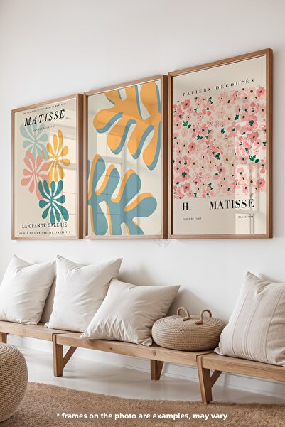 Basquiart Poster decorativ Matisse cu ramă din lemn, set de picturi nr:40