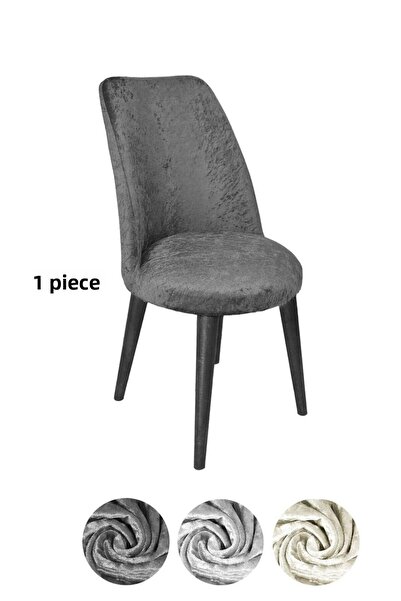 StarMall غطاء كرسي بيضاوي من القماش المخملي، غطاء كرسي قطعة واحدة