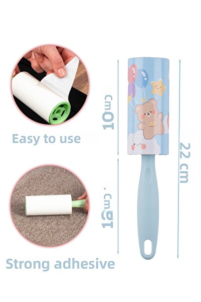 Porsima Cat Dog Hair Collector 3 Pieces Apparatus + 15 Pieces Spare Rollers 450 Sheets