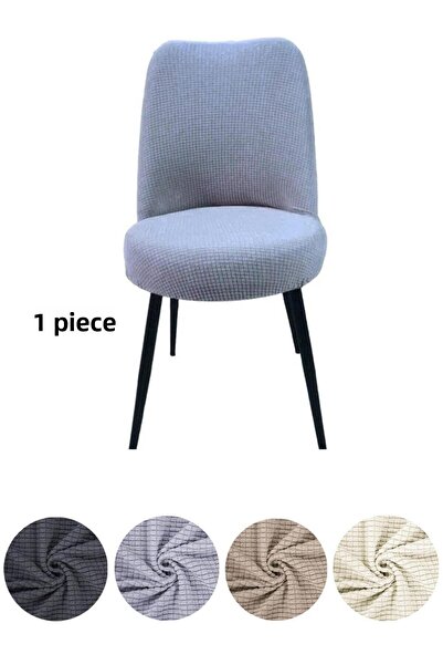 StarMall Washable Stretch Elastic Lycra Oval Chair Cover - Round Chair Cover 1 Piece