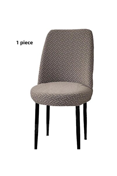 StarMall غطاء كرسي بيضاوي بنمط الطوب، غطاء كرسي مرن قابل للغسل من الليكرا (قط...