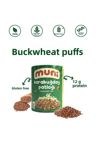 muni Gluten-Free Buckwheat Flakes 100 Gr 3-Pack