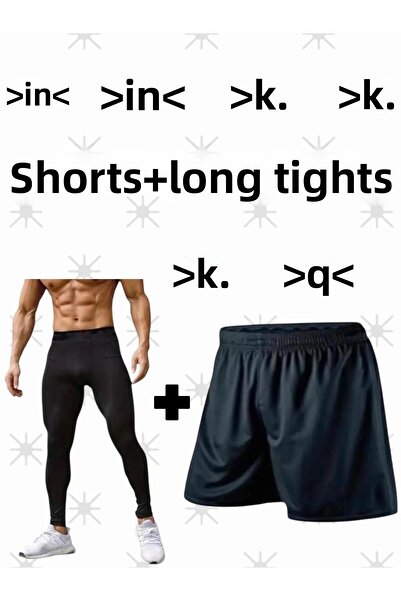 Gök Sports Football Shorts Sports Shorts Carpet Field Training Shorts Long Thermal Athlete Leggings Soccer Leggings Shorts
