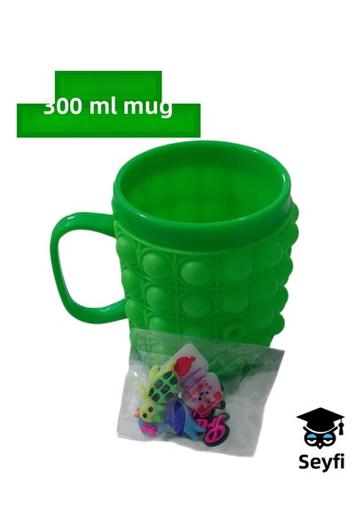 SEYFİKİRTASİYE 300 ml Patterned and Pop-It Mug Cup Variety Plastic Children's...
