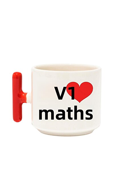 qoeuyl boutique Mathematics Love I Love Math Printed Student Teacher Gift t Latte Mug with Handle