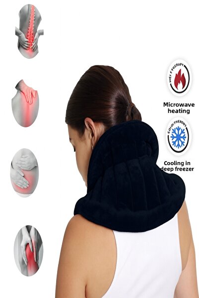 SEVENHİLLS Migrawavable Heatable Menstrual Belt, Relaxing Heating Pad for Neck, Shoulders, Abdomen and Waist(Black)