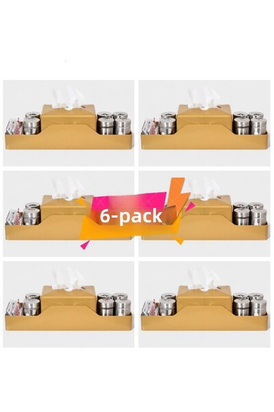PRATİKPAK Restaurants & Cafes & Bars & Offices Special Manager Organizer Napkin Holder Plastic Horizontal Pack of 6