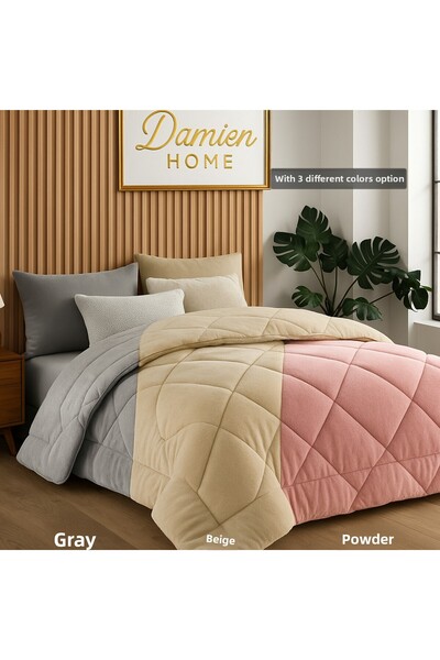 DAMIEN Single Luxury Powder Feather Wellsoft Quilt Double-Sided 155X215