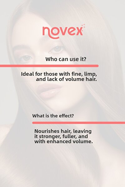 NOVEX Collagen Infusion - Conditioner Containing Volumizing Collagen for Fine Hair 300ml