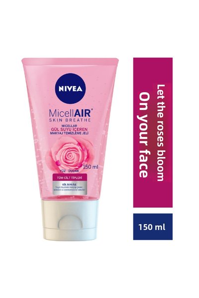 NIVEA جل مزيل للمكياج يحتوي على ماء الورد ميسيلار 150 مل