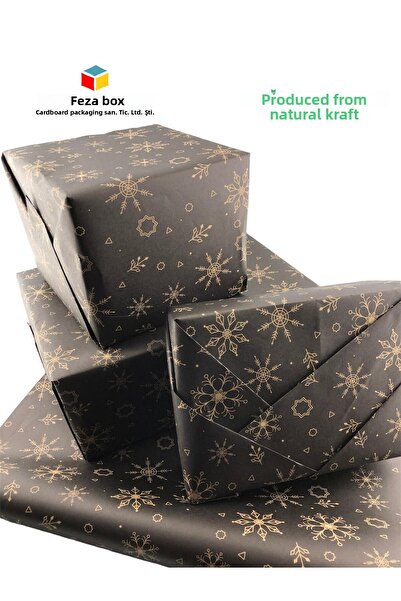 Feza Kutu Package Paper Kraft Paper Wrapping Paper Gift Paper New Year's Dowry Packaging Paper 70x100 (10 PCS)