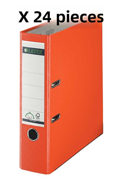 Leitz Office Folder Wide Plastic Orange 1010t Box of 24