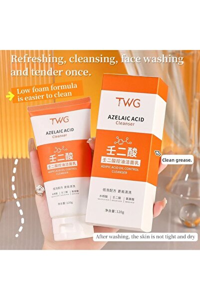 twg منظف ​​الوجه للتحكم في الزيوت بحمض الأزيليك 120 جرام