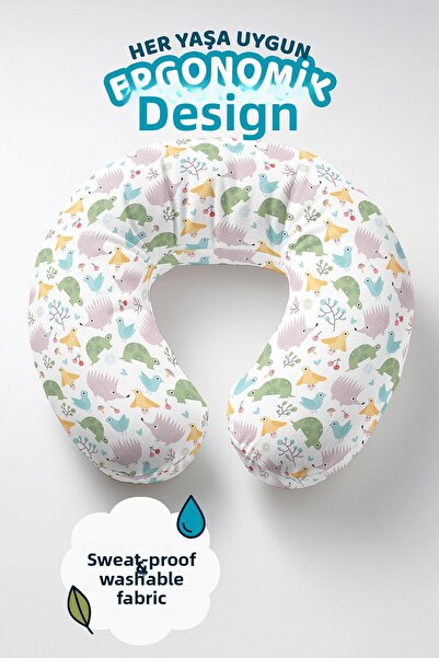 Evimde Bambaşka Pernă de călătorie din bumbac cu model cu animale drăguțe - P...