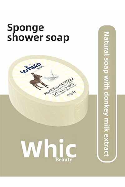 whico beauty صابون إسفنجي طبيعي بخلاصة الحمار 130 جرام