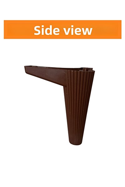 HOMDEP Canapea Fotoliu Unitate TV Consolă Înălțire Model Respirabil Picior din plastic Nuc 15cm 4 buc.