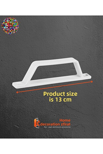 ÖZFIRAT PVC YAPI Plastic D Handle D Lever – Pimapen Pvc Door Window Screen Handle D Lever White-10 Pieces-Mi̇