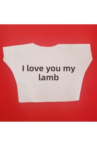 Skygo تي شيرت قطيفة مكتوب عليه "أنا أحبك"