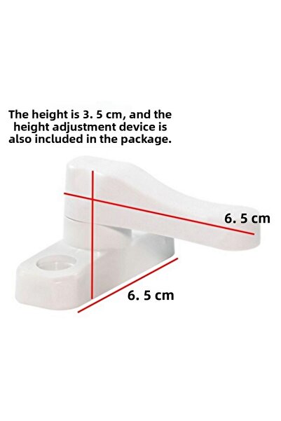 AKBELLİ GROUP 1 Piece 1St Quality Hard Plastic Window Glass Balcony Door Secure Safety Lock Burglar Lock