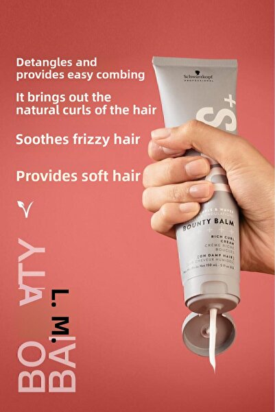 Bonacure Bc Clean Anti-Frizz Shampoo for Curly and Wavy Hair 250ml Curl Cream 150ml