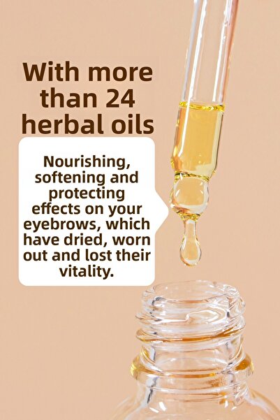 BROWWAUW Revitalizing & Anti-Loss Eyebrow Vitamin - Special Herbal Intensive Formula (Contains 20 Oil)
