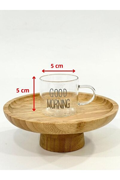 isra kristal Glass Coffee Cups - Set of 6 with Handle for Turkish Coffee and Espresso