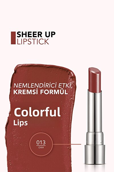 Flormar Moisturizing Glossy Lipstick (PURPLE PINK) - Sheer Up Sls- 013 Gaia -8682536012119