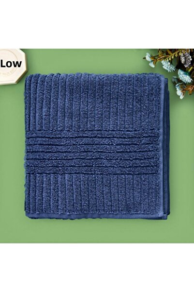 Evidea Prosop de față din microbumbac moale - Albastru închis - 50x90 cm