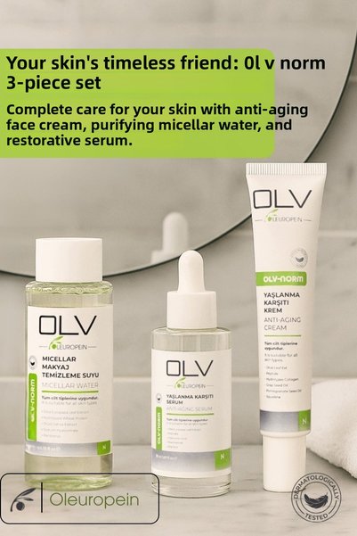 OLV Norm Advantageous Facial Care Set (Micellar Water + Facial Moisturizer + Skin Serum)