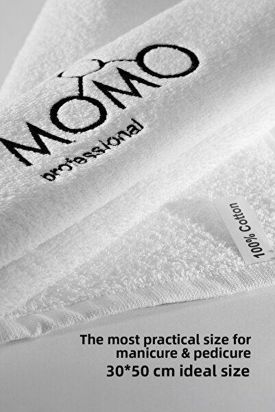 MOMO professional Spa Manicure Pedicure Towel, Cotton White Towel, 30X50 cm