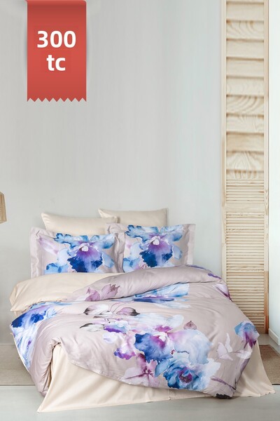 VAROL Royal Satin Single 300Tc Duvet Cover Set - Marti̇na