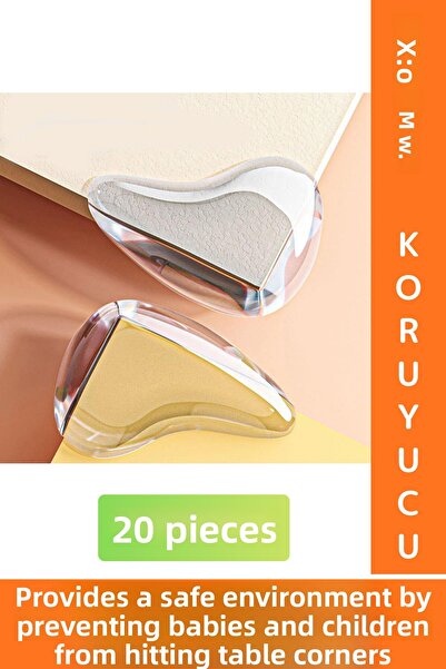 Wintoup Practical Child Baby Safety Table Nightstand Furniture Anti-Collision Silicone Corner Edge Protector 20 Pieces