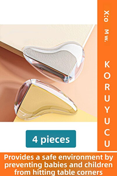 Wintoup Practical Child Baby Safety Table Nightstand Furniture Anti-Collision Silicone Corner Edge Protector 4 Pieces