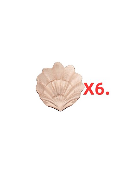 Porland Carla Mocha 6-Piece Flat Plate Set 20 cm