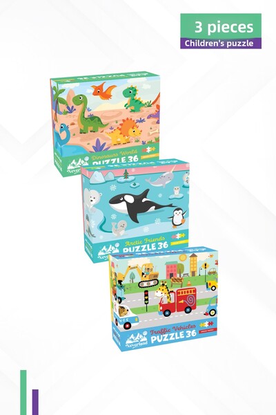 Neverland 3 Pieces 36 Parts - Polar Friends and Traffic Vehicles and the Worl...