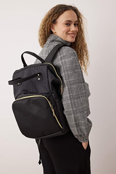 TRENDYOL SHOES Black Functional Thermal Mother Baby Care/Backpack Takaw26Si00000